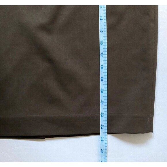 Lafayette 148 New York Suit Skirt Womens Size 16 Petite Brown Pencil Lined NWOT - Picture 11 of 11